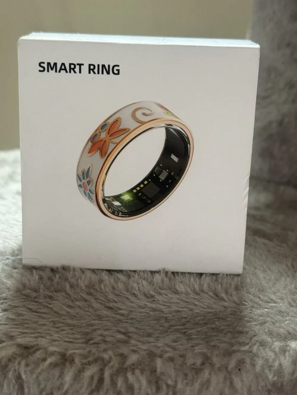 Smart Ring Health Tracker for Women Men, Sleep Tracker with Enamel color
